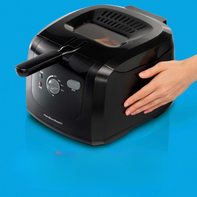 Hamilton Beach Cool-Touch Deep Fryer, 2 Liters/8 Cup Oil Capacity with Basket Hooks