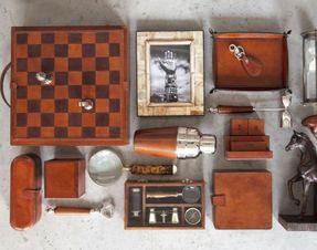 Flamant Manhattan, Jewellery Box, Brown Leather