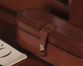 Flamant Manhattan, Jewellery Box, Brown Leather