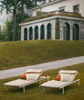 Unopiu Salò Stackable Aluminium Sunlounger Without Cushion
