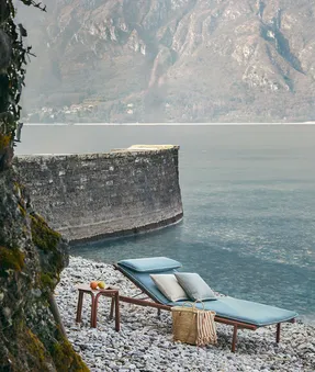 Unopiu Salò Stackable Aluminium Sunlounger Without Cushion