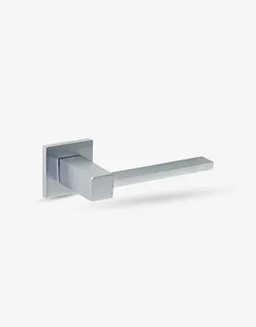 Groel Plano Door Handle Set On Squared Rose