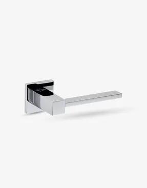 Groel Plano Door Handle Set On Squared Rose