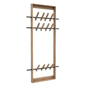 We Do Wood Coat Frame - Smoked Oak & Brass