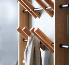 We Do Wood Coat Frame - Smoked Oak & Brass