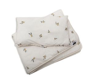 Charlie Crane Duo Duvet & Pillow Doli 80x120 Cm Olive Garden Organic Zoo