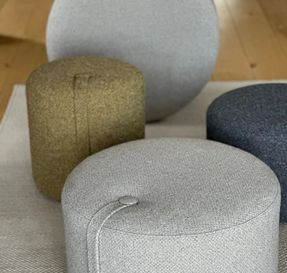 We Do Wood Designbite Pouf - Denim