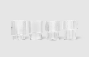 Fermliving Ripple Glasses - Set Of 4