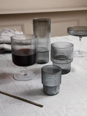 Fermliving Ripple Glasses - Set Of 4
