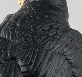 Lladro Owl Sculpture. Black-gold. Limited Edition