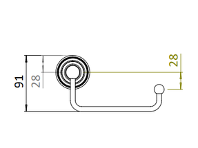 Crosswater Belgravia Toilet Roll Holder