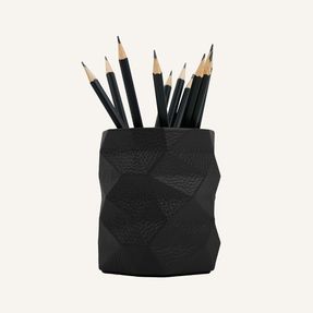 Limac Design Hammered Leather Pen Holder Stilos