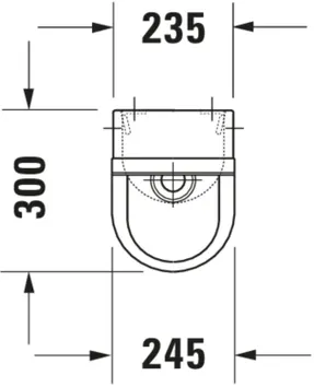 Duravit Starck 3 Urinal Rimless