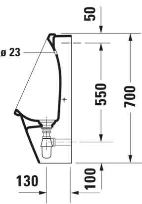 Duravit Starck 3 Urinal Rimless