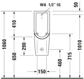 Duravit Starck 3 Urinal Rimless