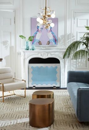 Jonathan Adler Parrots Beaded Art