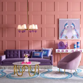 Jonathan Adler Parrots Beaded Art