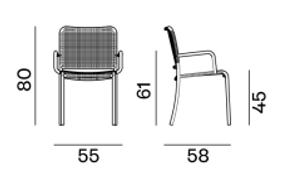 Gervasoni 1882 Allu Chair