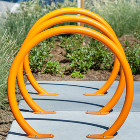 Anova Tandem Powder Coated Bike Rack, Surface Mount