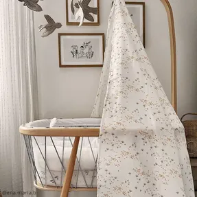 Charliecraneparis Cotton Voile Canopy For Kumi Bassinet