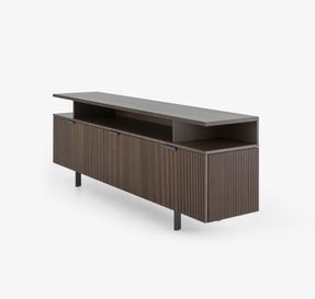 Ligne Roset Selvans Sideboard With Top Niche 2 Flap Doors + 1 Drawer