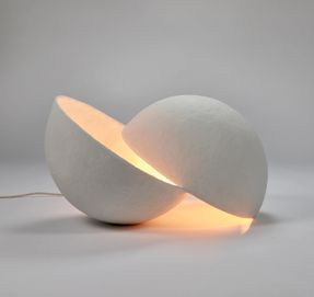 Serax Floor Lamp L White Paper Mache Earth