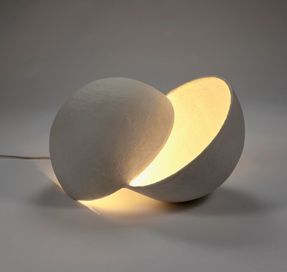 Serax Floor Lamp L White Paper Mache Earth