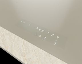 Galvamet 5-burner induction cooktop – Champagne Gold