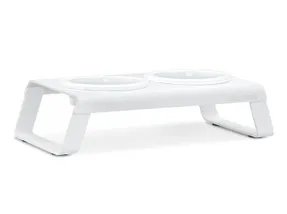 Miacara Desco Cat Feeder With Porcelain Bowls