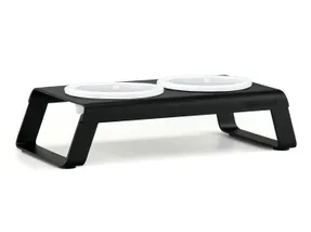 Miacara Desco Cat Feeder With Porcelain Bowls