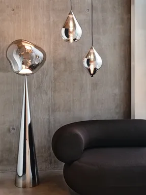 Tom Dixon Melt Opal Fat Cone Floor Light