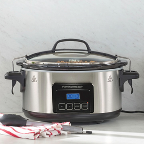Hamilton Beach Programmable Stay Or Go® 6 Qt. Slow Cooker Stainless Steel