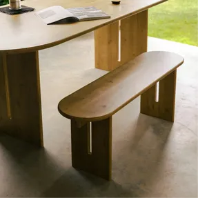 We Do Wood Numa Bench - Smoked Pine