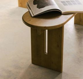 We Do Wood Numa Bench - Smoked Pine