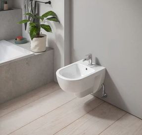 Duravit D-Code Wall-mounted Bidet