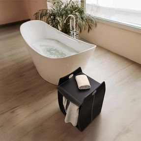 Limacdesign Laundry Basket In Leather Paul