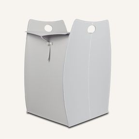 Limacdesign Laundry Basket In Leather Paul