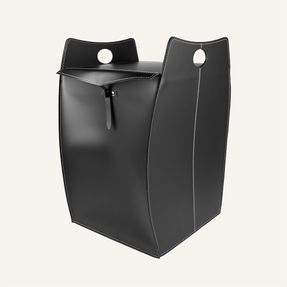 Limacdesign Laundry Basket In Leather Paul