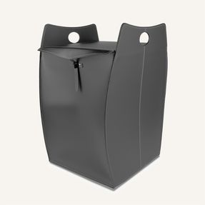 Limacdesign Laundry Basket In Leather Paul