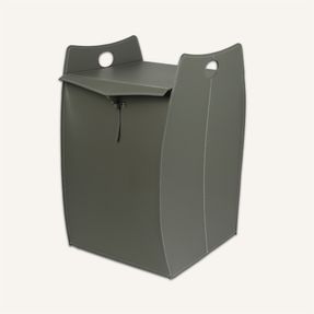 Limacdesign Laundry Basket In Leather Paul