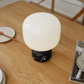 Gejst Meemo Portable Table Lamp White Marble