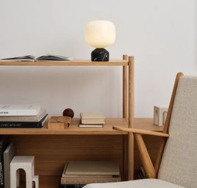 Gejst Meemo Portable Table Lamp White Marble