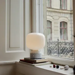 Gejst Meemo Portable Table Lamp White Marble