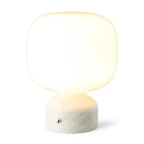 Gejst Meemo Portable Table Lamp White Marble
