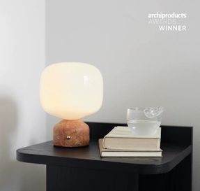 Gejst Meemo Portable Table Lamp White Marble