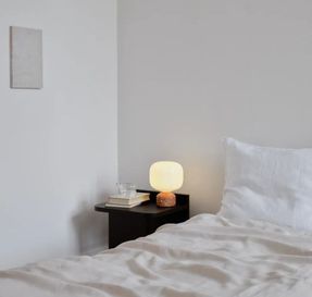 Gejst Meemo Portable Table Lamp White Marble