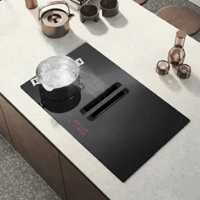 Luxair Arcus - 83cm Vented Induction Hob With Built In Extractor