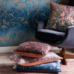 Clarissa Hulse Maidenhair Vine Velvet Cushion