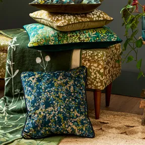 Clarissa Hulse Maidenhair Vine Velvet Cushion