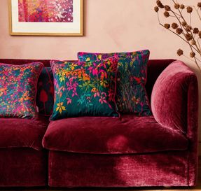 Clarissa Hulse Maidenhair Vine Velvet Cushion
